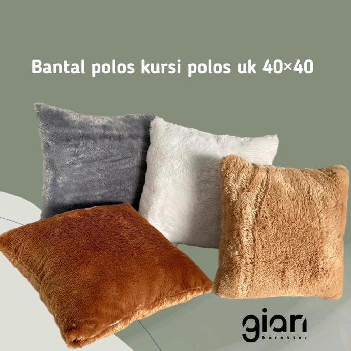 Ready BANTAL SOFA/BANTAL BULU POLOS LEMBUT - GIAN KARAKTER