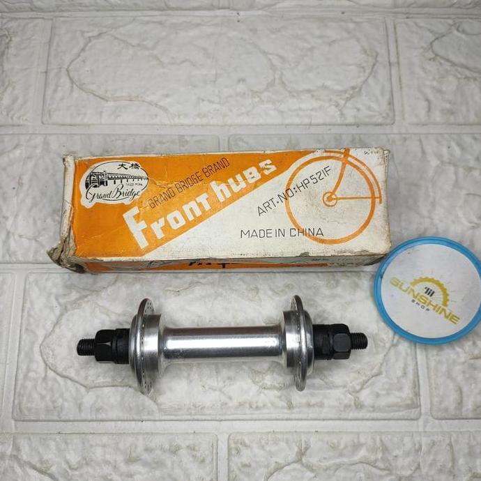 Hub Roda Depan 32H Aluminium Alloy Silver NOS Vintage Sepeda Balap Fixie Lipat Folding Bike Ontel Je