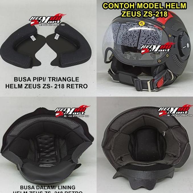Busa Helm Zeus 218 Retro Busa Pipi ZS218 Busa Lining ZS-218 Busa Zeus