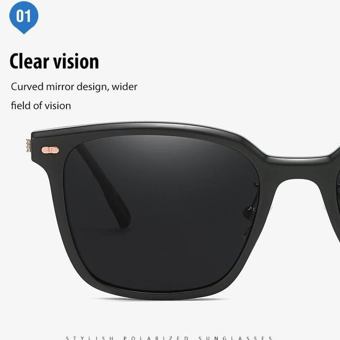 Viendo Kacamata Frame Hitam Wanita Pria Cowok Korea Gaya Keran Elastik TR90 Anti Sinar Matahari UV40
