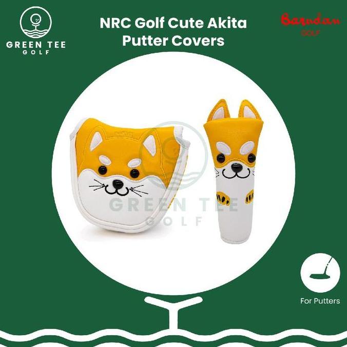 Golf Head Cover - Akita Mallet Putter/Blade Putter Cover - Sarung Pelindung Stik Golf Putter