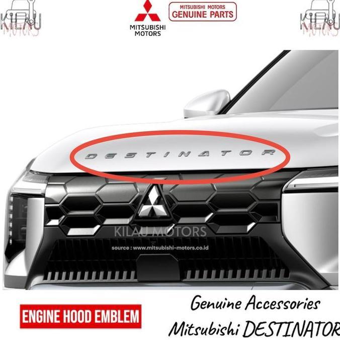 Engine Hood Emblem Destinator Aksesoris Accessories Original Mitsubishi Mz336253