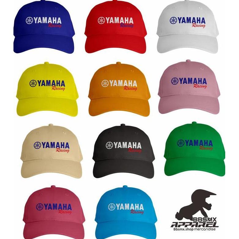 Topi Baseball Unisex Bordir YAMAHA RACING Terbaru Hat Soft Material / Topi Dewasa Pria Wanita Baseba