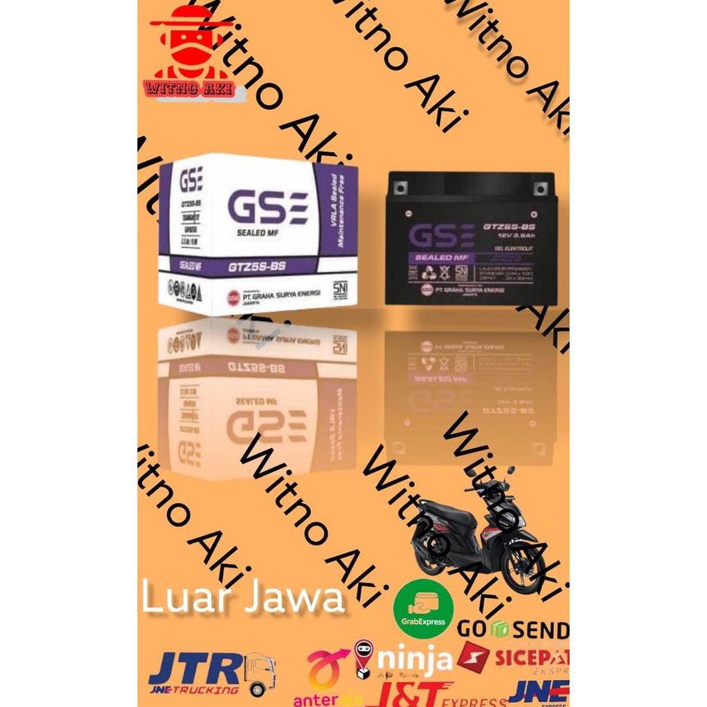 Aki Motor Yamaha Mio M3 + Mio J Gtz5S Gs E Aki Kering Mf