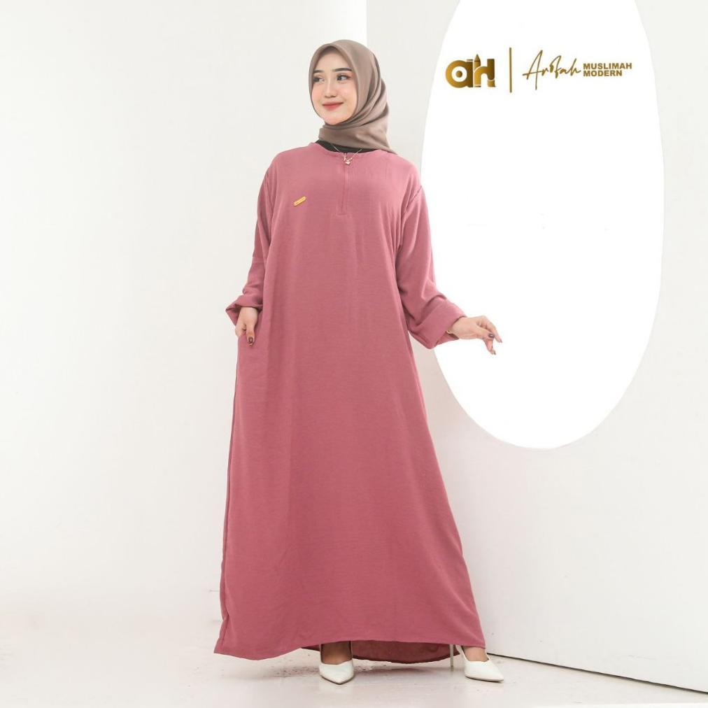 RAVELLACOLLECT (LANGSUNG DI KIRIM)GAMIS SEMI ABAYA JUMBO LD 130 / GAMIS BALON CRINKLE / LENGAN BALON