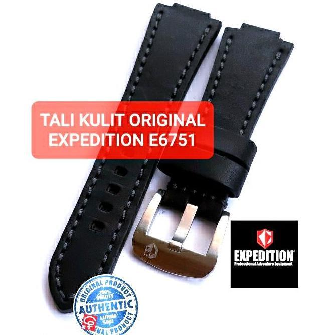 Ready STRAP KULIT TALI JAM EXPEDITION E6751 E 6751 ORIGINAL GENUINE LEATHER