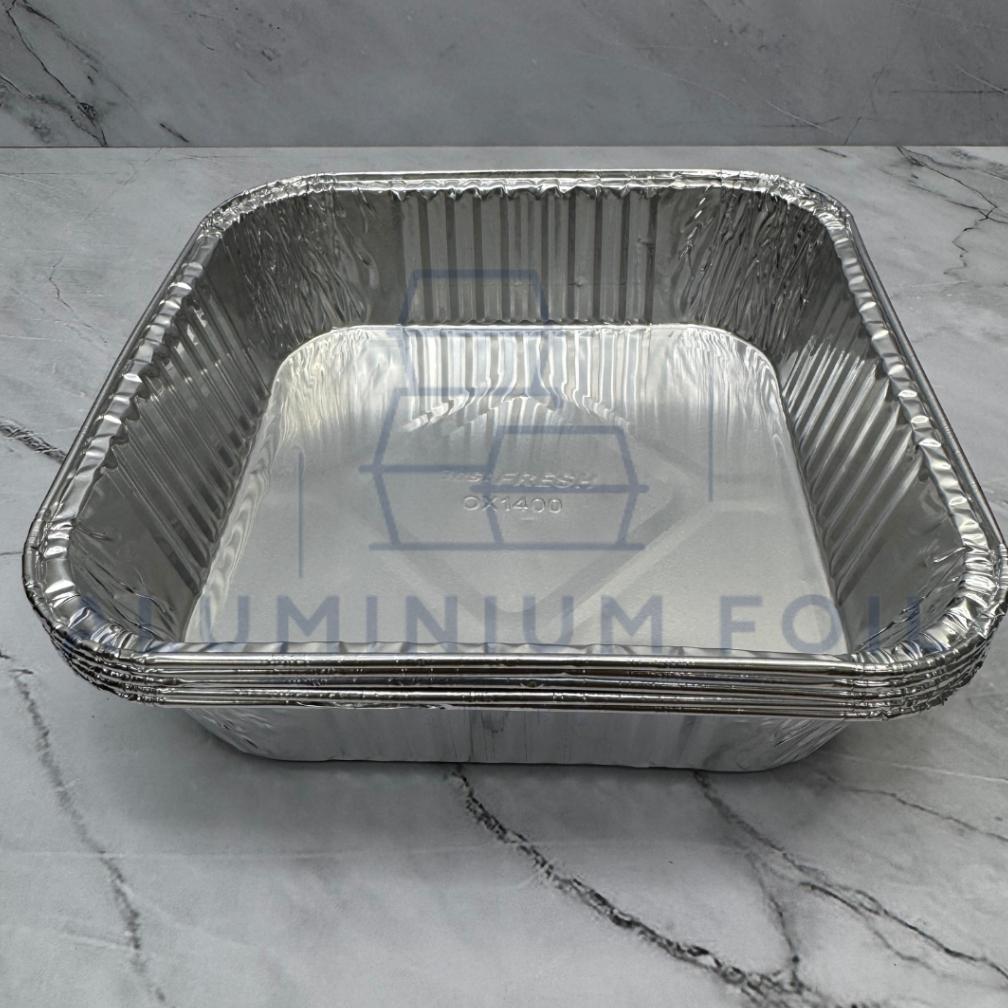 Aluminium Foil Cup Ox 1400 Ukuran Besar 20x20  Untuk Tempat Mie Spageti Carbonara