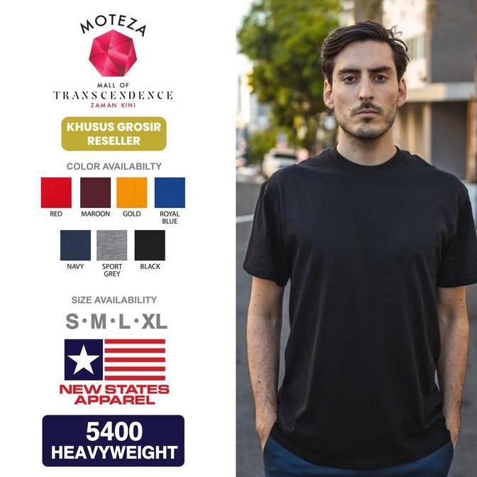 Kaos New State Apparel 20s - NSA Heavy Weight 5400 - WARNA - GROSIR