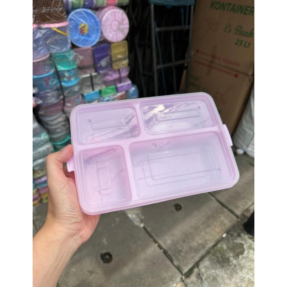 Kotak bento sekat 4 SAP STAR hoka
