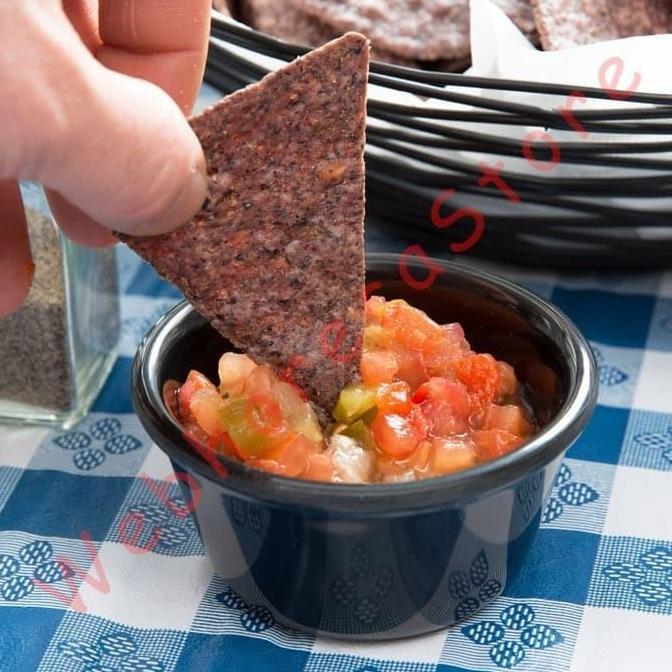 Ramekin Melamine 6x4cm Black / Sloki Tempat Saus Melamin 50ml Hitam