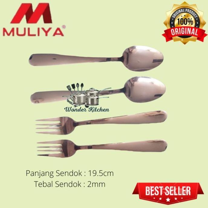 Sendok Dan Garpu Makan Verbana Tebal Kualitas Hote