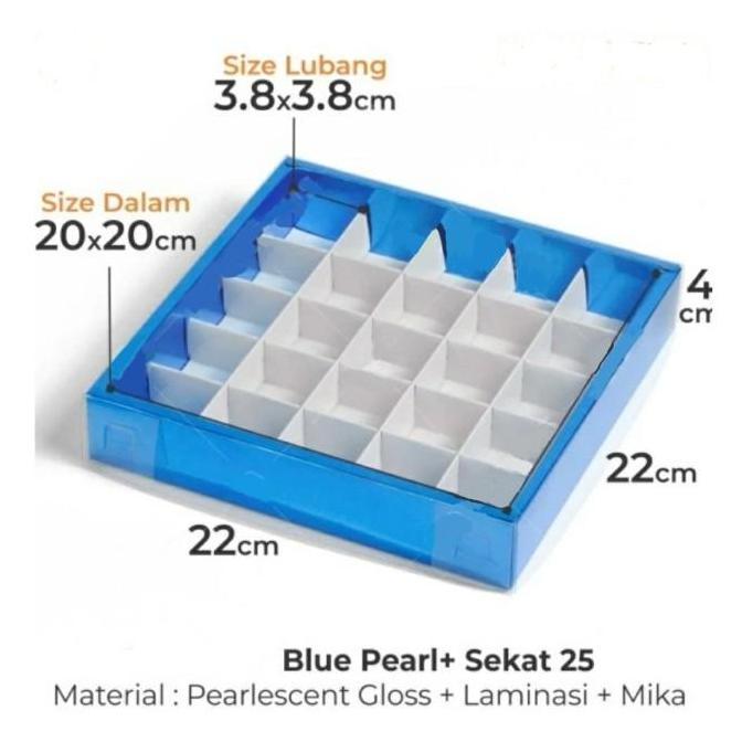 Box Sekat 9 Dus Kotak Kue Packaging Brownies Pie Coklat Pra