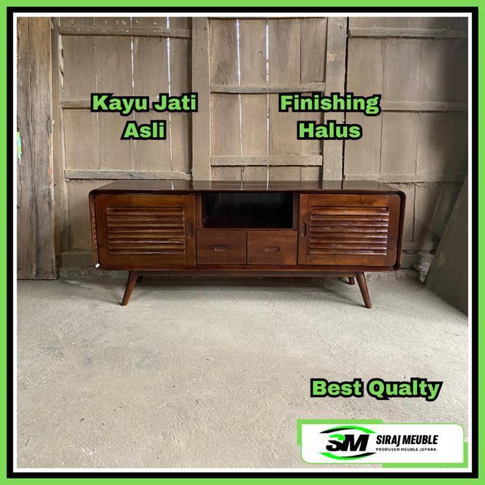 Rak Bufet Meja Tv Jepara Minimalis Kayu Jati Bufet Meja Tv Jepara