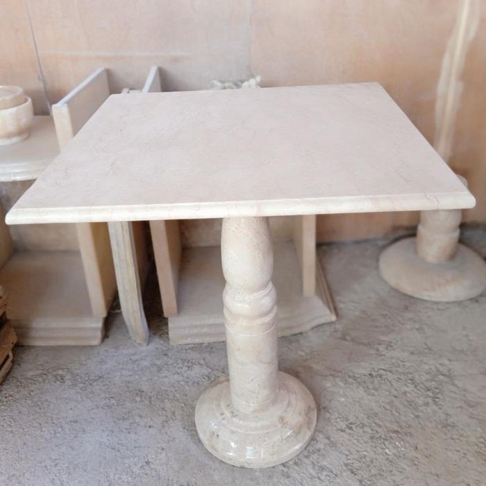 Meja Teras Kotak Marmer Tulungagung