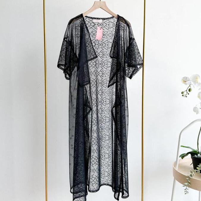 Emikoawa Outer Lace Brukat Brokat Wanita Kondangan Emikoawa Luaran Blazer BS