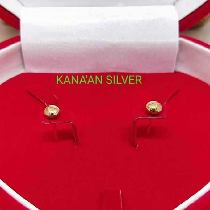 Giwang tusuk pentol anak/dewasa rose gold perak asli 925/lapisan emas