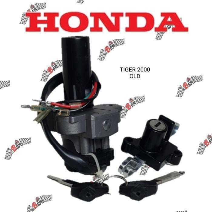 Kunci Kontak Set Komplit Honda Tiger Lama - Baru Gress - Bergaransi Original Dan Terpercaya
