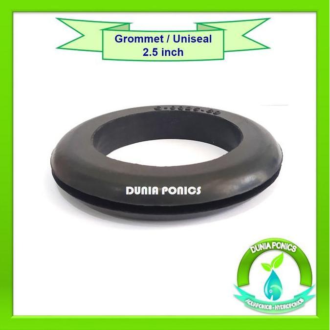 Grommet 2.5" Uniseal Seal 2.5 inch Tebal Dutch Bucket Hidroponik dll