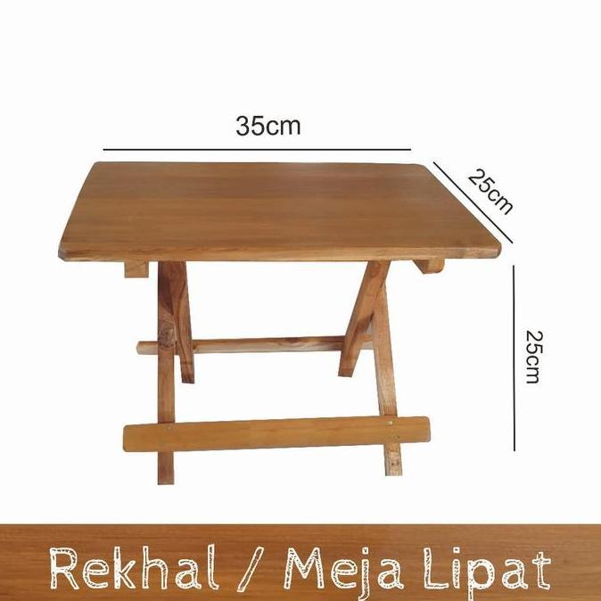 Meja Lipat Kayu Meja Belajar Meja Ngaji Asli Kayu jati Super