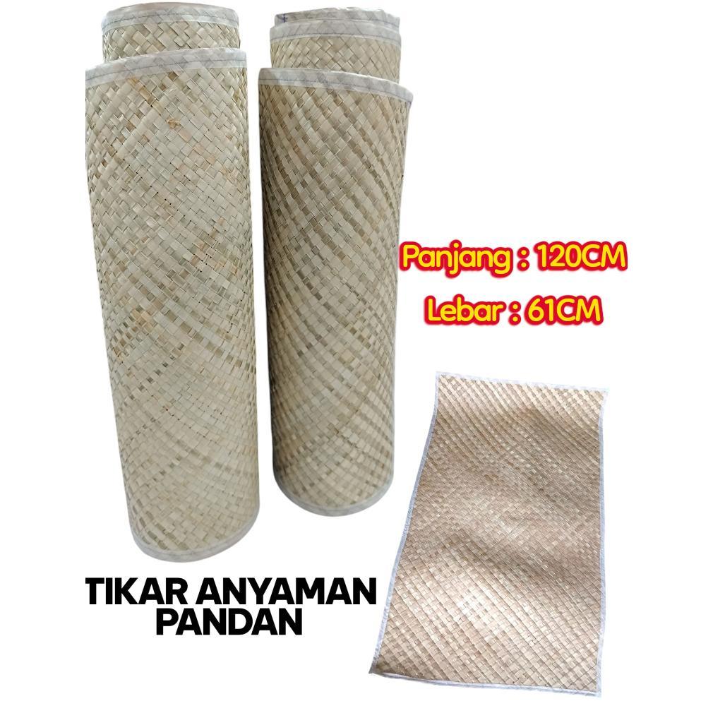 BEST SELLER (TERMURAH)TIKAR PANDAN ANYAMAN 120X61CM JAHIT SAMPING /  TIKAR PIKNIK / TIKAR SAJADAH