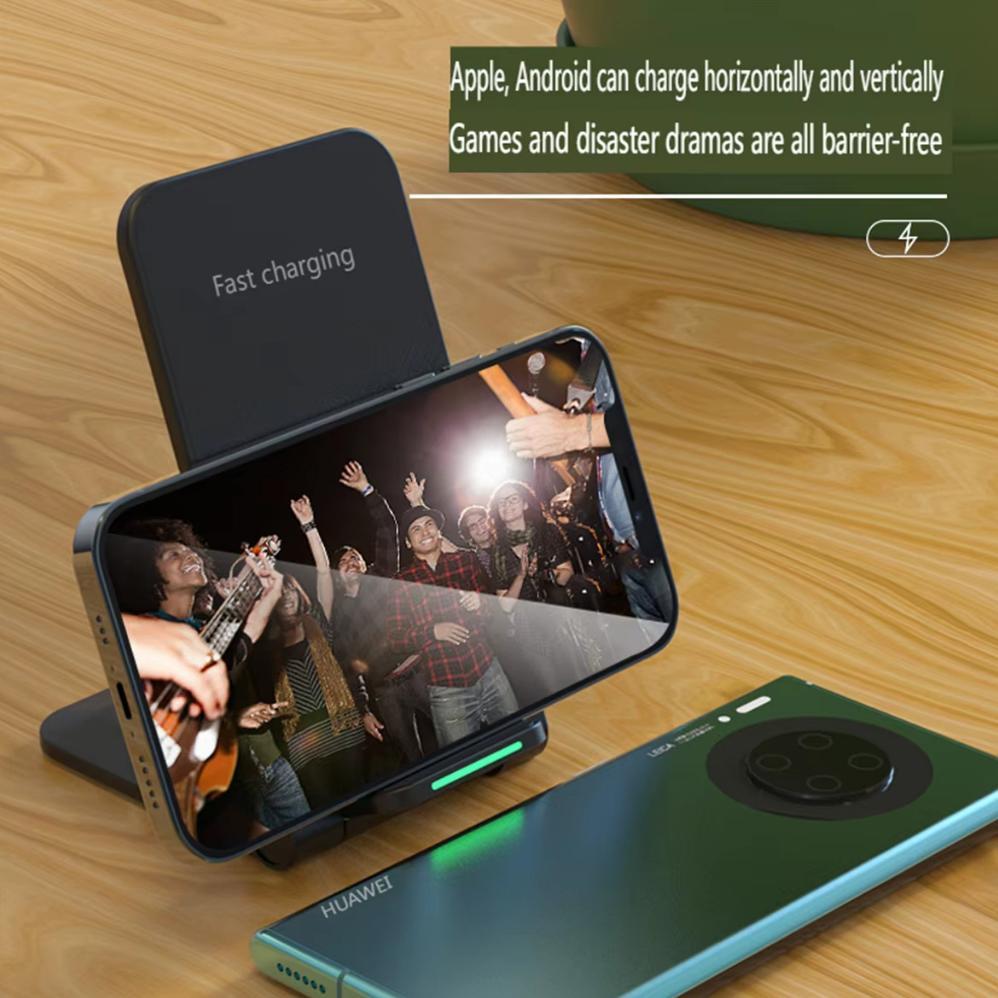 Best Sale Wireless Charger 15W Fast Charging Lipat - Charging Station Portabel Untuk Iphone 16/15/Sa