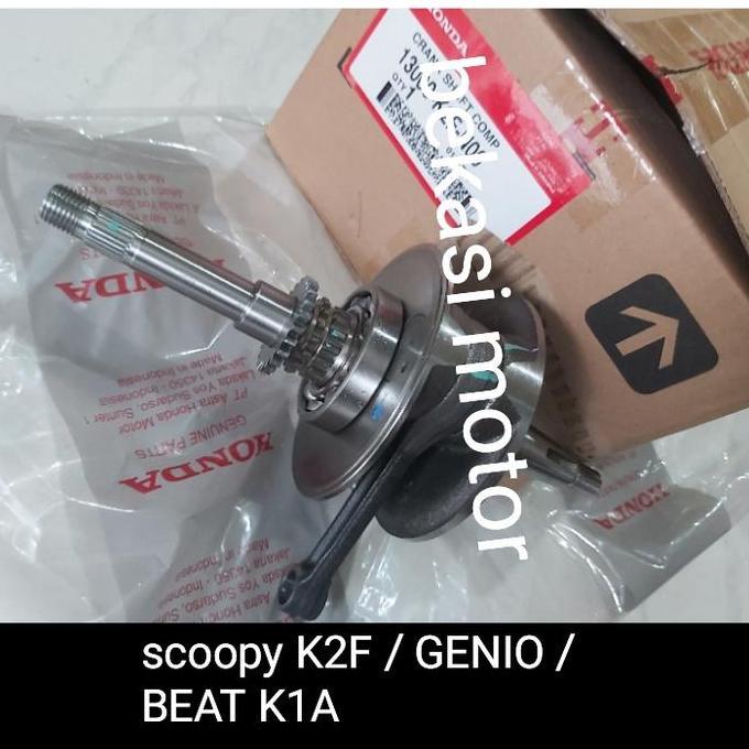 13000-K2F / K0J / K1A CRANK SHAFT KRUK AS HONDA GENIO K0J SCOOPY K2F BEAT DELUXE ORIGINAL ORIGINAL D