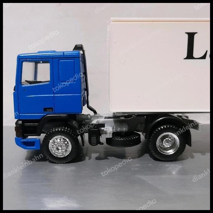 TERLARIS HERPA SKALA 1:87 - DAF 95 BIRU LIVERY LASAULEC DALAM BOX ORIGINAL DAF03