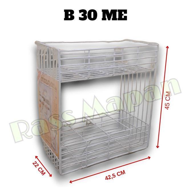 TERMURAH - Rak Piring Gelas Mini 2 Susun Tatakan B 30 ME MED MED+T B 30MEG B 30ME