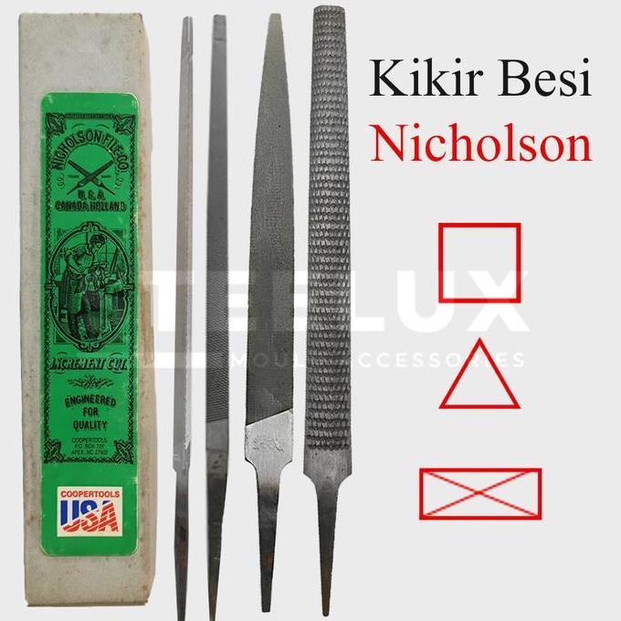 TERBARU - Kikir Nicholson Besi Kotak / Segitiga Extra Slim / Slim / Reg / Heavy Taper / Flat Warding