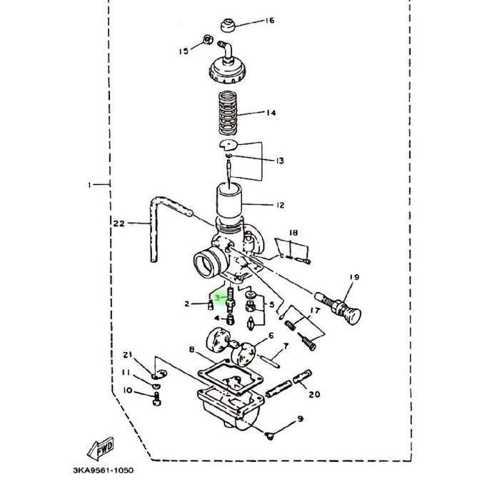 NOZZLE NOZEL NOSEL KARBU KARBURATOR RX KING ORIGINAL YAMAHA GENUINE PART murah