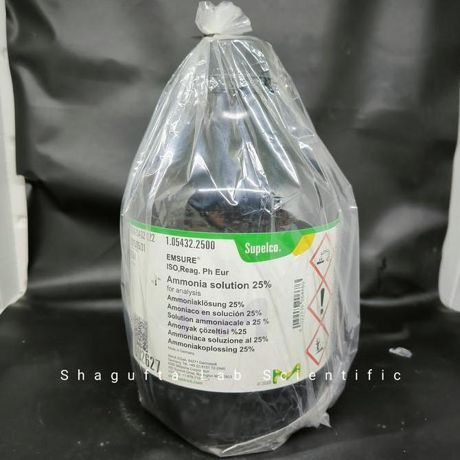 Ammonia Solution 25% Pro Analis Merck 105432 2.5L / Larutan Amonia