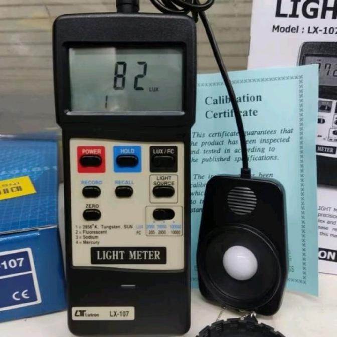 Lutron Lx-107 Lux Meter Digital Light Meters Ukur Cahaya Lx107 Lx 107