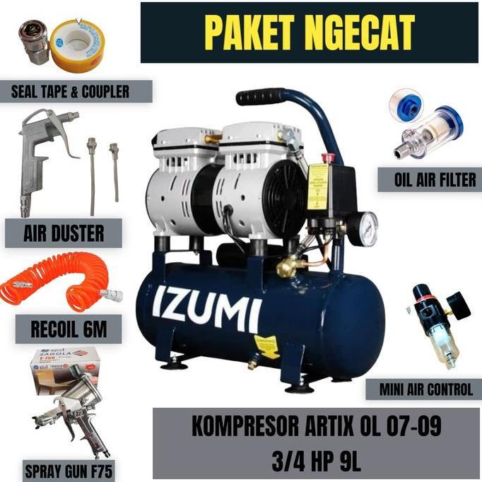 IZUMI KOMPRESOR ANGIN SILENT OILESS TANPA OLI OL 0709