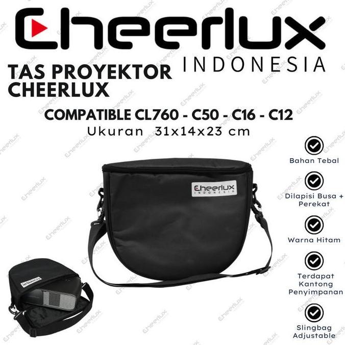 Tas Proyektor Cheerlux CL760 Slingbag 23 x 31 x 14cm | Projector Bag Cheerlux CL760 Waterproof
