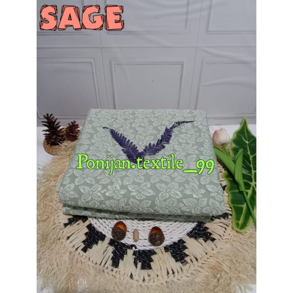 Kain Jacquard Fukuro //Bahan Kain Jacquard Emboss Fukuro Premium