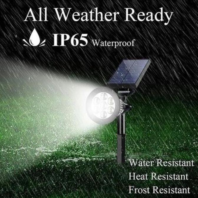 Vixplorn Lampu Taman Solar Tancap Lampu Taman Tenaga Surya Sorot Tenaga Matahari 7LED Lampu Outdoor 