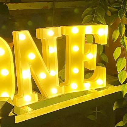 Lampu Led Huruf Alfabet 3D Diy Lampu Huruf Hiasan Dinding Untuk Dekorasi Pesta Ulang Tahun Kebutuhan
