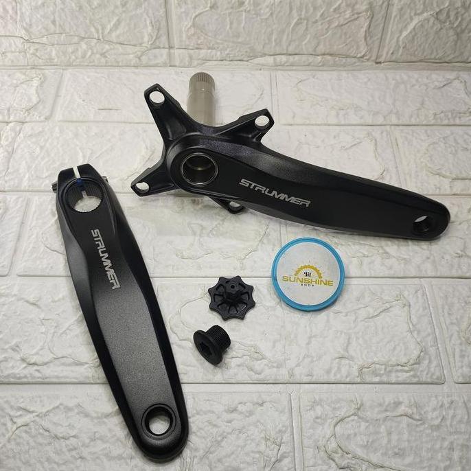 Crank HT2 Hollowtech 2 STRUMMER CW098 BCD 104 Symmetric Arm 170mm 165mm Alloy Sepeda MTB Roadbike