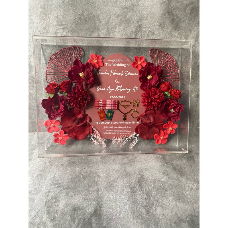 Mahar Full Akrilik Custom | Mahar Pernikahan | Mahar Custom | Akrilik Mahar Custom