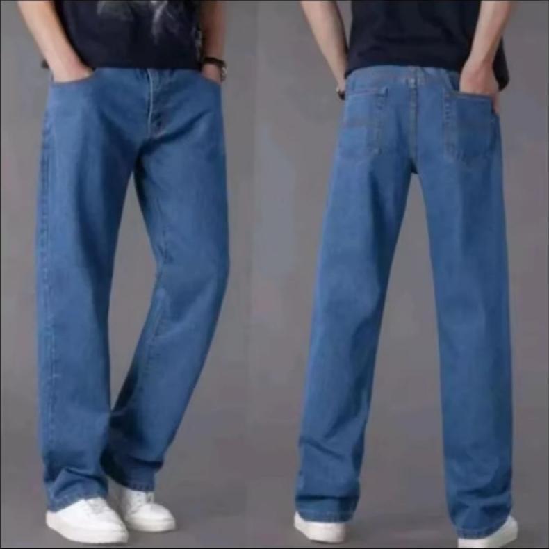 TERMURAH celana jeans panjang pria korea style celana jeans panjang gombrang celana kulot pria longg