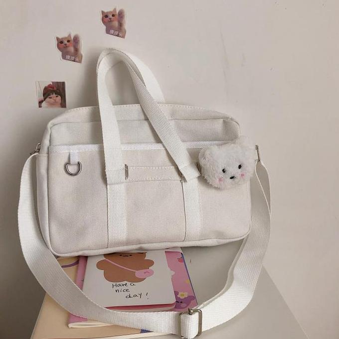 TB-03 tas sekolah jepang selempang wanita import seifuku bag leather murah