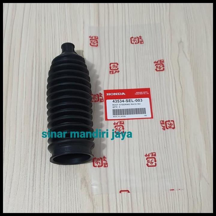 TERLARIS KARET BOOT STEER STIR KARET RACK END HONDA JAZZ 2004 UP KANAN ASLI 