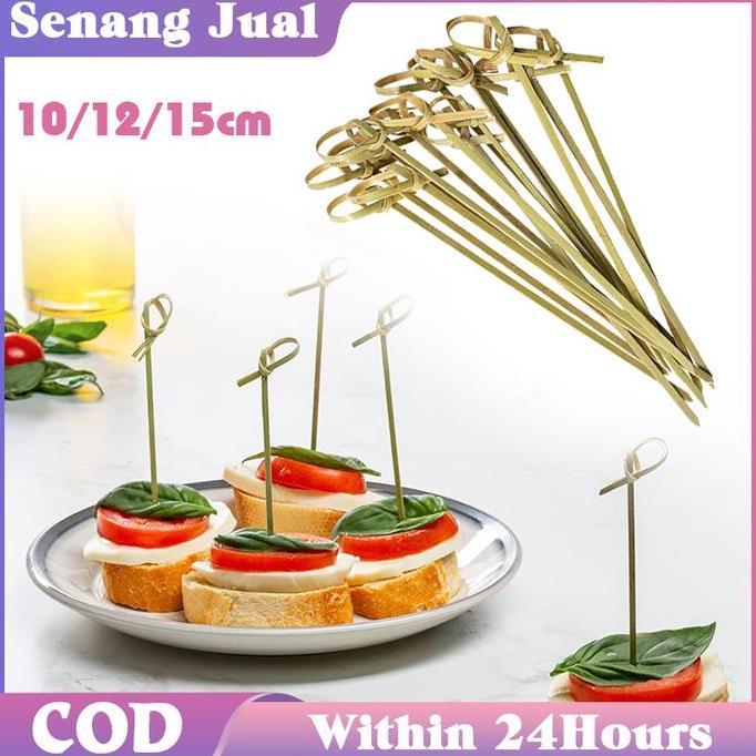 FOWERLEB Bambu 100% Tusuk Buah Bambu / Tusukan Cocktail / Tusuk Bambu Cocktail / Tusuk Sate Buah 100