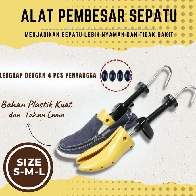 FOWERLEB Shoes Stretcher Expander Shoe Bunion Pembesar Pelebar Ukuran Sepatu