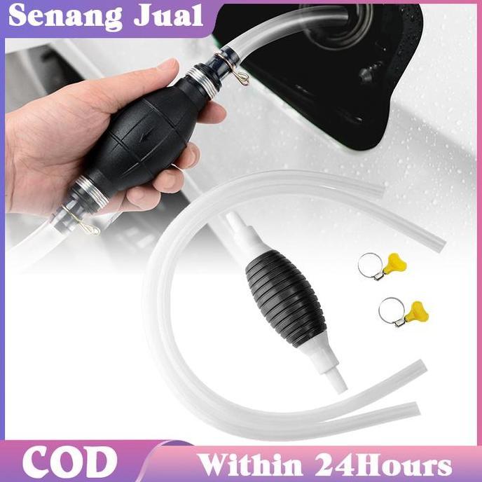 FOWERLEB Portable Universal Pompa Sedot Bensin / Pompa Siphon Manual / Pompa Bensin Manual Sedot Air