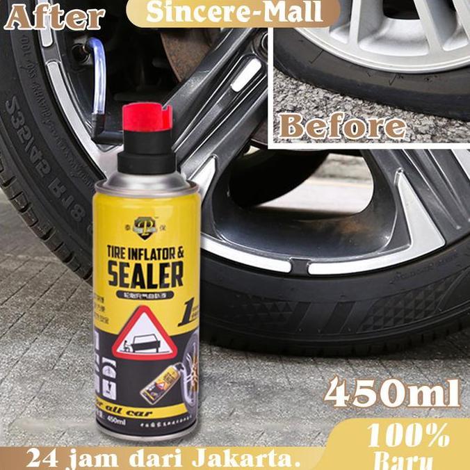 GAIZINPO Cairan Ban Tubeless 450ml Cairan Tambal Ban Tubeless Motor Cairan Tambal Ban Cairan Perbaik