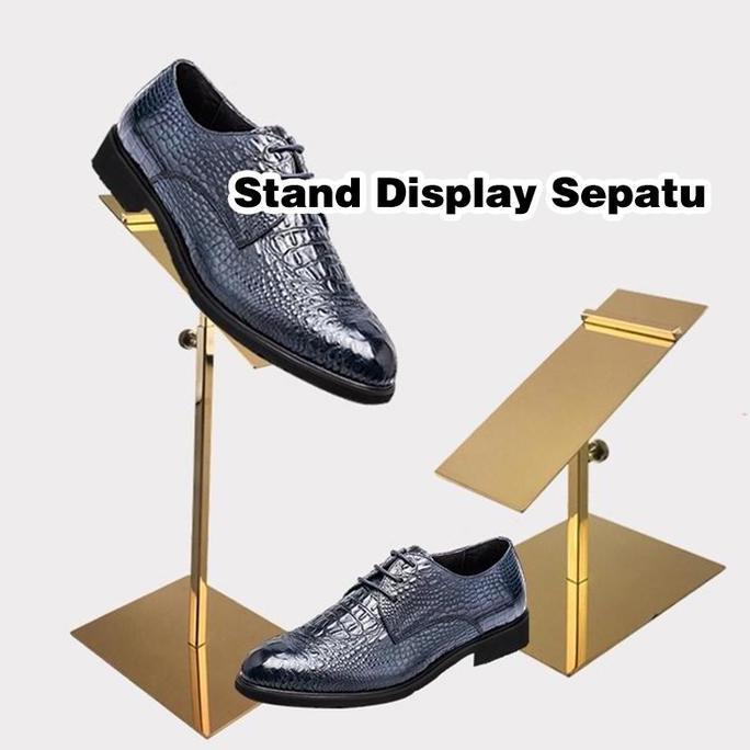 SWASAGARA Rak Pajangan Sepatu Stainless Steel/Shoe Display Stand/Gantungan Display Sepatu/Stand Shoe
