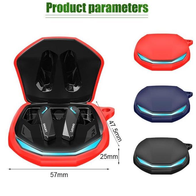 BAIAVY Case Pelindung Headset Bluetooth Bahan Silikon Casing Soft Case For Lenovo Thinkplus Gm2 Pro 