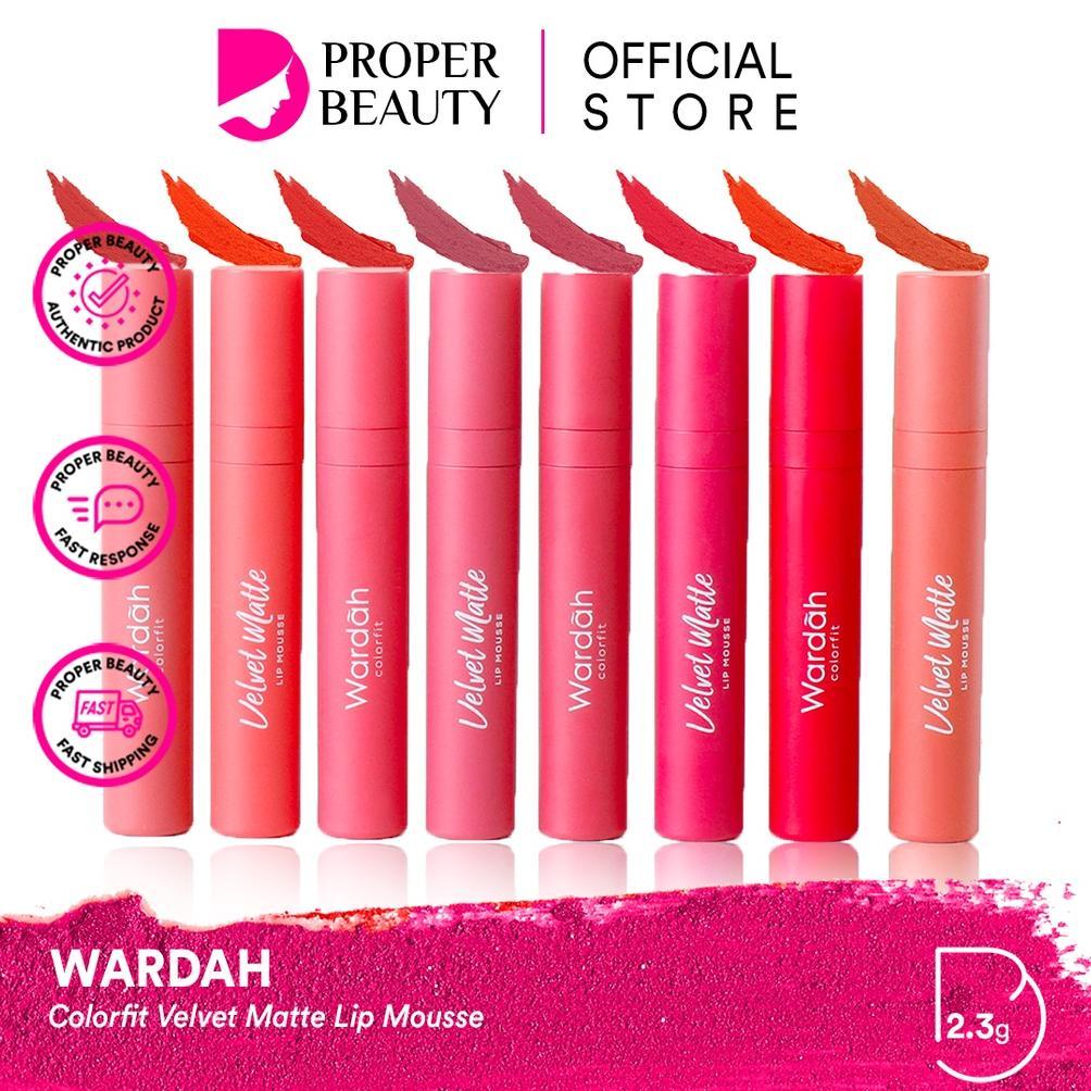 NEW WARDAH Colorfit Velvet Matte Lip Mousse Indonesia / Lipstick Facial Wash Face Essence Toner Seru