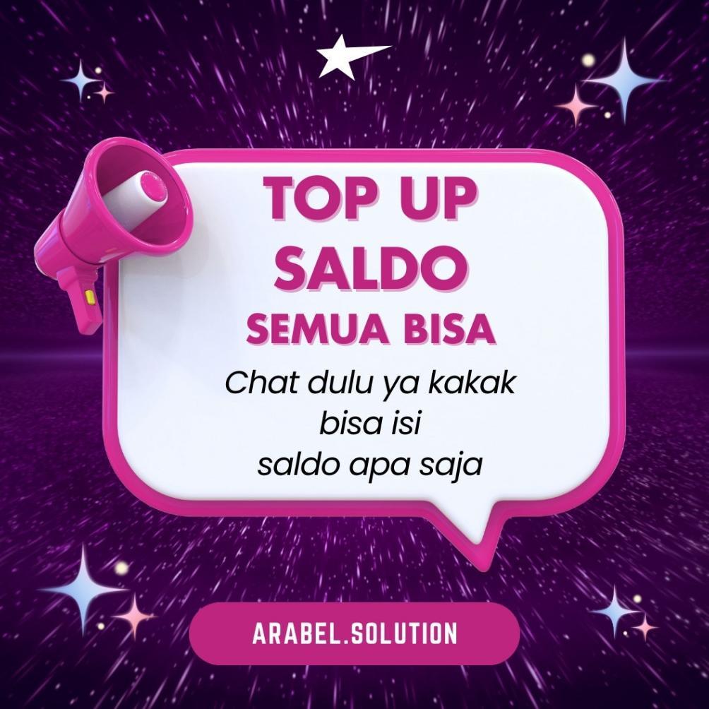 Top Up Saldo atau Isi Saldo ISI SALDO TOP  SIZE UKURAN UKURAN CHAT XL topup